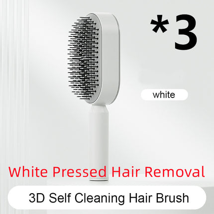 Self-Cleaning Hair Brush - Anti-Static Scalp Massage Comb