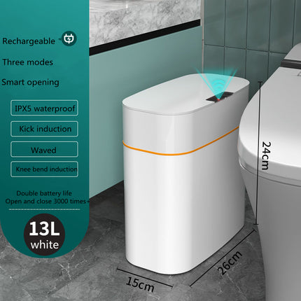 Smart Touchless Trash Can - Automatic Motion Sensor Lid, 11-24L Capacity
