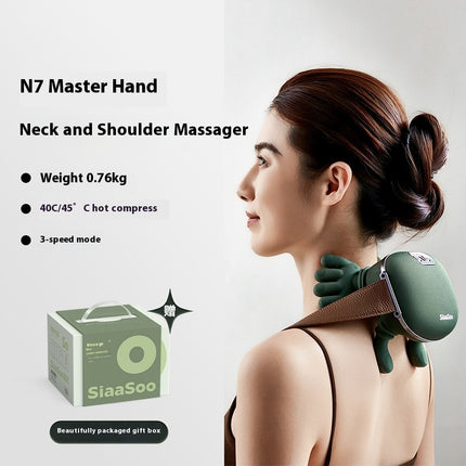 Electric Neck & Shoulder Massager - Wireless 4D Kneading with Heat