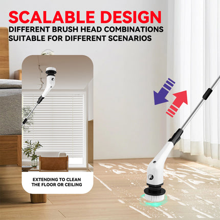 7-in-1 Electric Cleaning Brush - Multi-Functional Power Scrubber