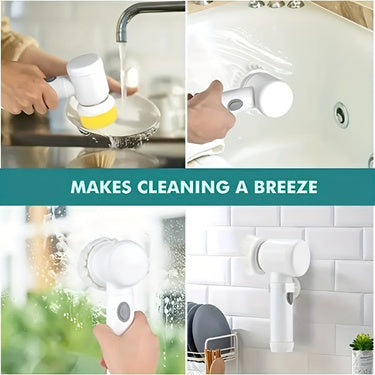 Electric Spin Cleaning Brush - USB Rechargeable Power Scrubber