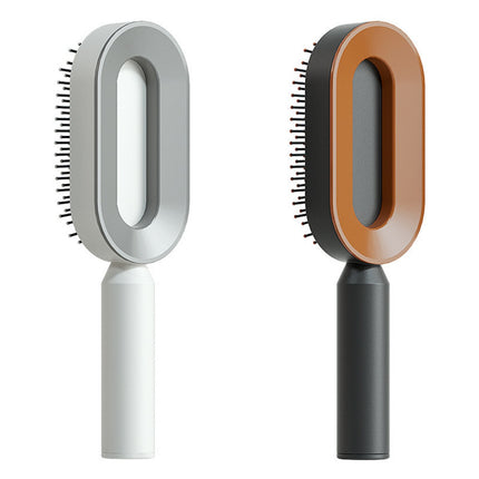 Self-Cleaning Hair Brush - Anti-Static Scalp Massage Comb