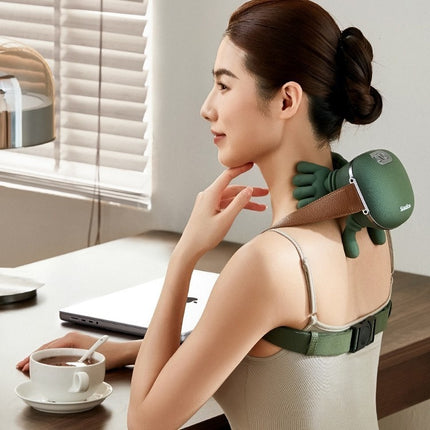 Electric Neck & Shoulder Massager - Wireless 4D Kneading with Heat