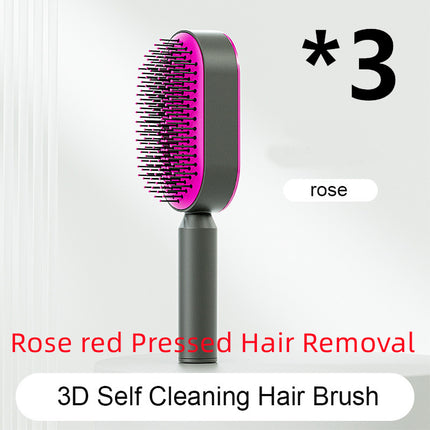 Self-Cleaning Hair Brush - Anti-Static Scalp Massage Comb