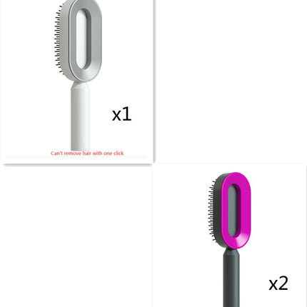 Self-Cleaning Hair Brush - Anti-Static Scalp Massage Comb