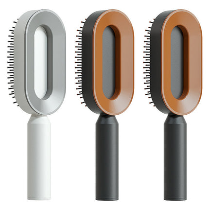 Self-Cleaning Hair Brush - Anti-Static Scalp Massage Comb