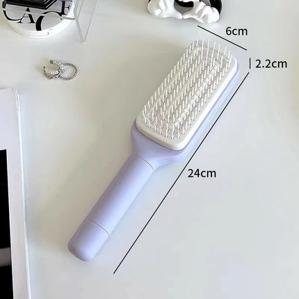 Self-Cleaning Anti-Static Hair Brush - Massage Detangling Comb