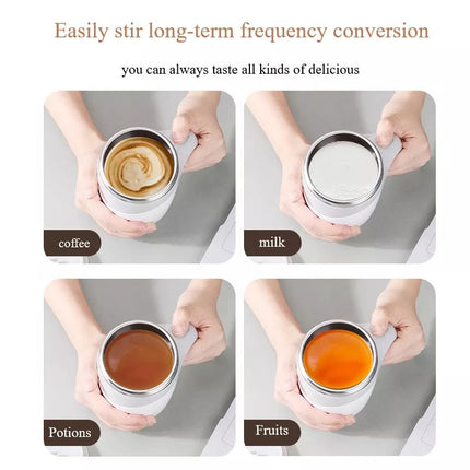 Electric Self-Stirring Magnetic Cup – Auto Mixing Coffee, Tea & Milkshake Mug