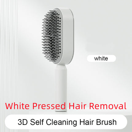 Self-Cleaning Hair Brush - Anti-Static Scalp Massage Comb