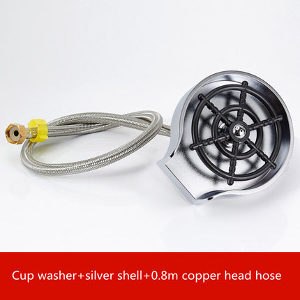 Automatic Cup Washer - High-Pressure Sink Spray for Bar & Kitchen