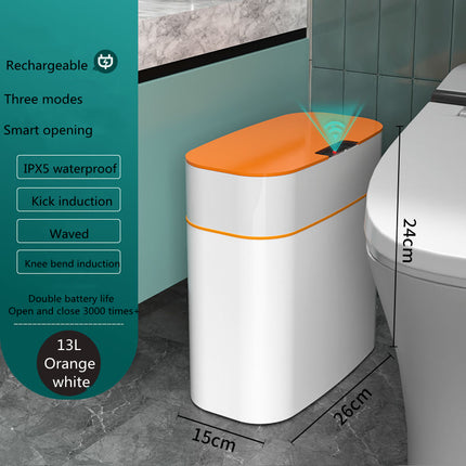 Smart Touchless Trash Can - Automatic Motion Sensor Lid, 11-24L Capacity