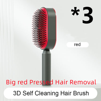 Self-Cleaning Hair Brush - Anti-Static Scalp Massage Comb