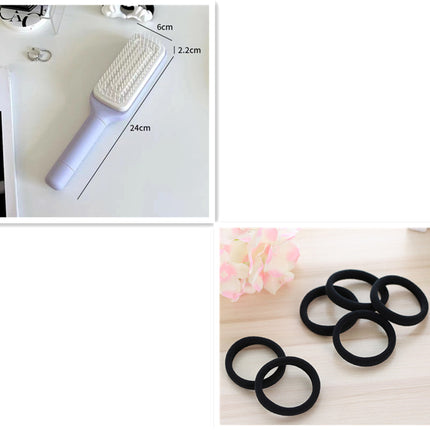 Self-Cleaning Anti-Static Hair Brush - Massage Detangling Comb