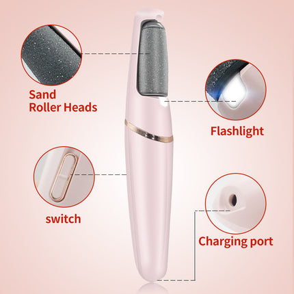 Electric Foot File - USB Rechargeable Callus Remover & Dead Skin Exfoliator