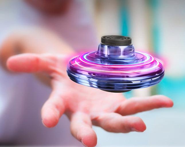 LED Flying Spinner Toy - UFO Gyro Drone for Kids