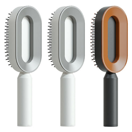 Self-Cleaning Hair Brush - Anti-Static Scalp Massage Comb