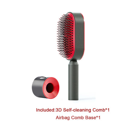 Self-Cleaning Hair Brush - Anti-Static Scalp Massage Comb