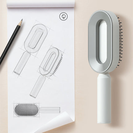 Self-Cleaning Hair Brush - Anti-Static Scalp Massage Comb