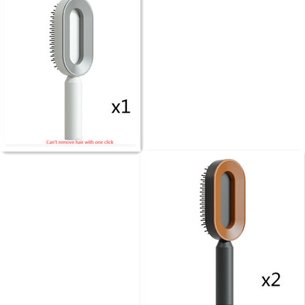 Self-Cleaning Hair Brush - Anti-Static Scalp Massage Comb
