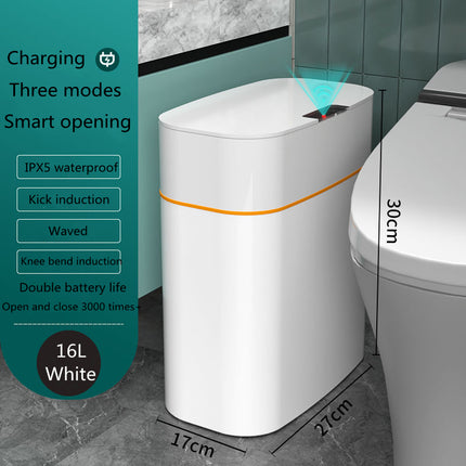 Smart Touchless Trash Can - Automatic Motion Sensor Lid, 11-24L Capacity