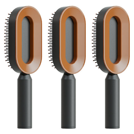 Self-Cleaning Hair Brush - Anti-Static Scalp Massage Comb