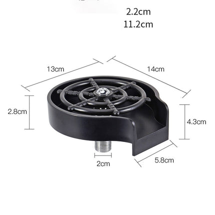 Automatic Cup Washer - High-Pressure Sink Spray for Bar & Kitchen