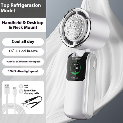 Portable Handheld Fan - Ice Pack Cooling Mini Fan