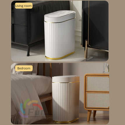 Smart Touchless Trash Can - Automatic Motion Sensor Lid, 11-24L Capacity