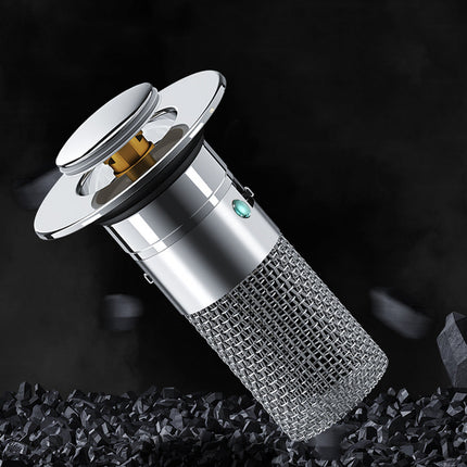 Premium Stainless Steel Sink Drain Filter - Pop-Up Basin Plug Stopper with Hair Catcher