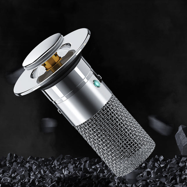 Premium Stainless Steel Sink Drain Filter - Pop-Up Basin Plug Stopper with Hair Catcher