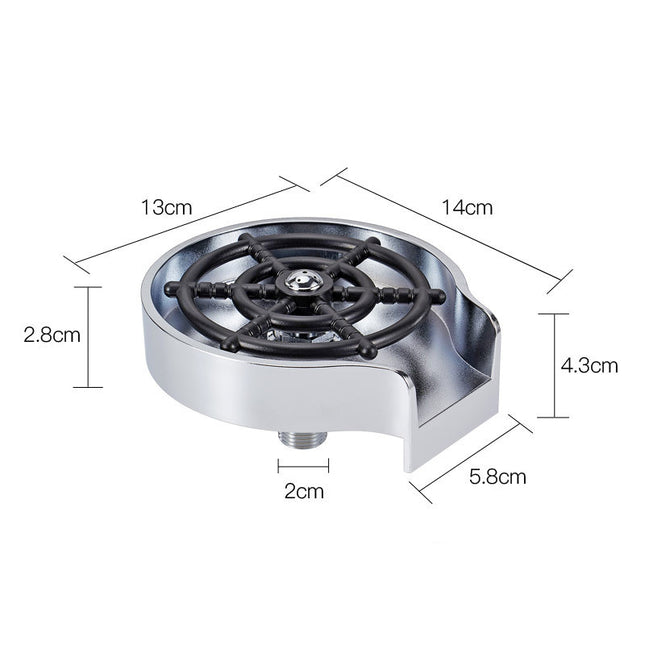 Automatic Cup Washer - High-Pressure Sink Spray for Bar & Kitchen