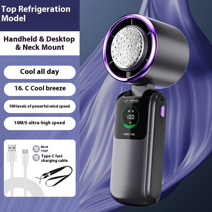 Portable Handheld Fan - Ice Pack Cooling Mini Fan
