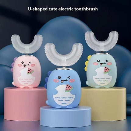 Kids U-Shaped Electric Toothbrush - Rechargeable Ultrasonic Toothbrush for Children