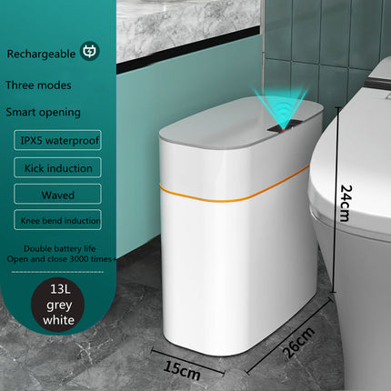 Smart Touchless Trash Can - Automatic Motion Sensor Lid, 11-24L Capacity