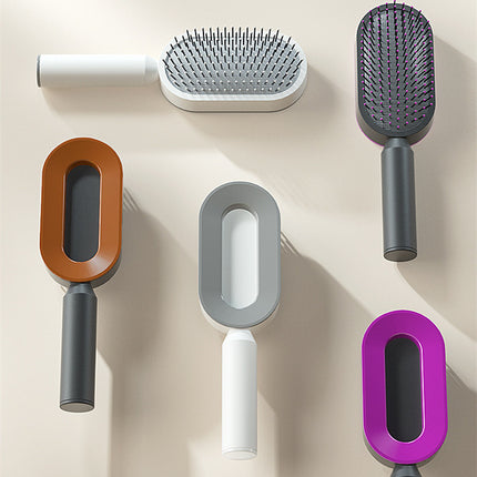 Self-Cleaning Hair Brush - Anti-Static Scalp Massage Comb