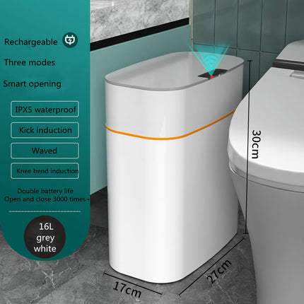 Smart Touchless Trash Can - Automatic Motion Sensor Lid, 11-24L Capacity