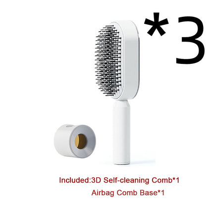Self-Cleaning Hair Brush - Anti-Static Scalp Massage Comb