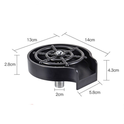Automatic Cup Washer - High-Pressure Sink Spray for Bar & Kitchen