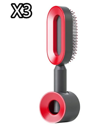Self-Cleaning Hair Brush - Anti-Static Scalp Massage Comb