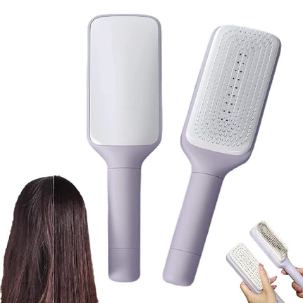Self-Cleaning Anti-Static Hair Brush - Massage Detangling Comb