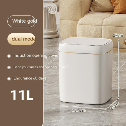 Smart Touchless Trash Can - Automatic Motion Sensor Lid, 11-24L Capacity