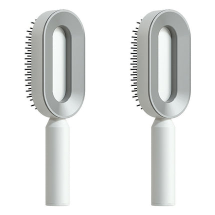 Self-Cleaning Hair Brush - Anti-Static Scalp Massage Comb