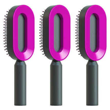 Self-Cleaning Hair Brush - Anti-Static Scalp Massage Comb