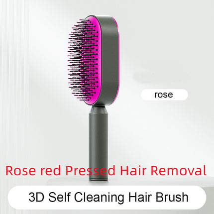 Self-Cleaning Hair Brush - Anti-Static Scalp Massage Comb