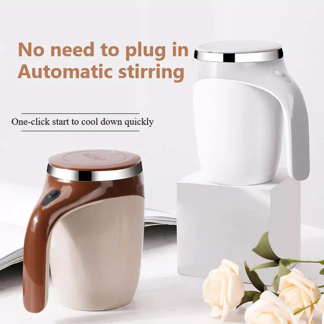 Electric Self-Stirring Magnetic Cup – Auto Mixing Coffee, Tea & Milkshake Mug
