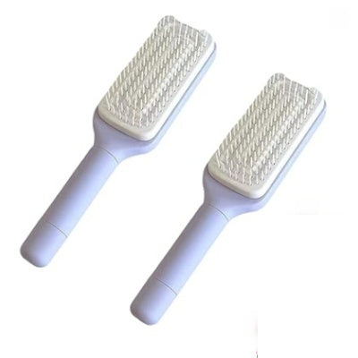 Self-Cleaning Anti-Static Hair Brush - Massage Detangling Comb