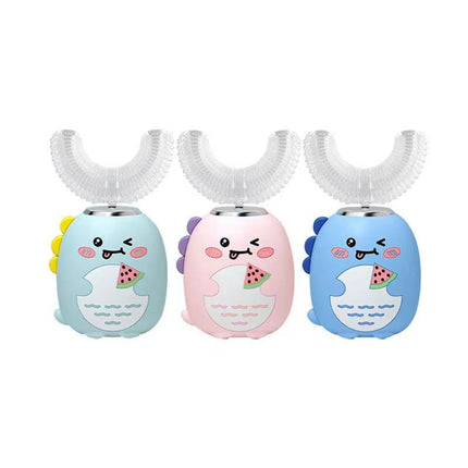 Kids U-Shaped Electric Toothbrush - Rechargeable Ultrasonic Toothbrush for Children