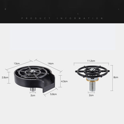 Automatic Cup Washer - High-Pressure Sink Spray for Bar & Kitchen