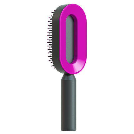 Self-Cleaning Hair Brush - Anti-Static Scalp Massage Comb