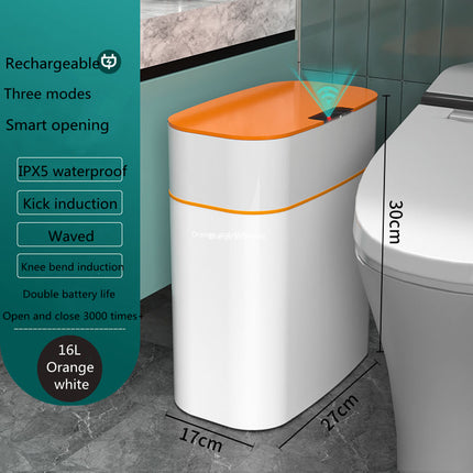 Smart Touchless Trash Can - Automatic Motion Sensor Lid, 11-24L Capacity